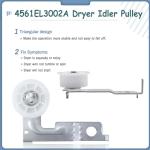 LG Kenmore Dryer Rollers Kit with Belt and Pulley