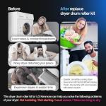 LG Dryer Roller Kit and Belt Replacement (7PCS)