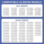 LG Kenmore Dryer Roller Kit Replacement Parts