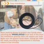 4400EL2001D Dryer Drum Belt for Kenmore/LG