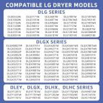 LG Kenmore Dryer Roller Kit Replacement Parts