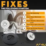 LG Dryer Repair Kit with Drum Roller and Belt