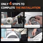 LG Kenmore Dryer Repair Kit with Rollers and Belt