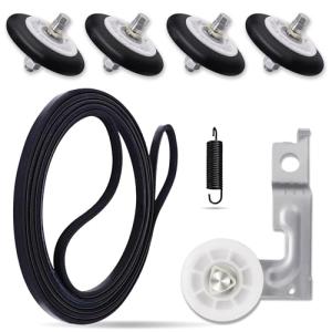 Dryer Roller Repair Kit with Belt and Pulley