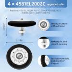 LG Kenmore Dryer Roller Kit and Parts Set