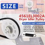 Dryer Roller Repair Kit with Belt and Pulley