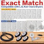 Dryer Roller Repair Kit with Belt and Pulley