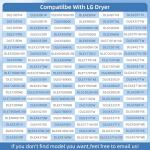 LG Kenmore Dryer Roller Kit and Parts Set