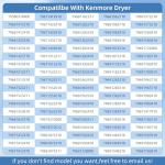 LG Kenmore Dryer Roller Kit and Parts Set