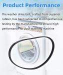Washer Drive Belt for GE, LG, Kenmore Models