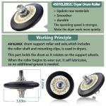 LG & Kenmore Dryer Repair Kit: Roller, Belt, Pulley