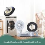 LG & Kenmore Dryer Repair Kit: Roller, Belt, Pulley