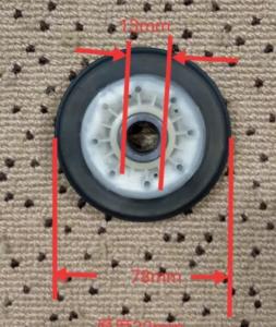 LG Dryer Drive Wheel and Belt Axle Parts