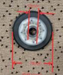 LG Dryer Drive Wheel and Belt Axle Parts