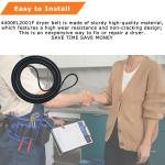 Dryer Drum Belt for Kenmore GE LG Models