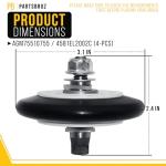 LG Kenmore Dryer Rollers Kit 4-Pack