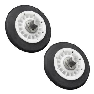 2 Pack Dryer Drum Roller Assembly for LG Kenmore