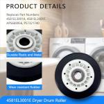 Dryer Drum Roller 4581EL3001E - Fit for LG & Kenmore