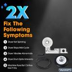 Dryer Roller Replacement Kit for LG & Kenmore