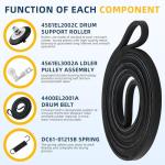 LG Kenmore Dryer Repair Kit with Rollers and Belt