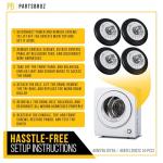 LG DLE1310W Dryer Rollers Kit - 4 Pack