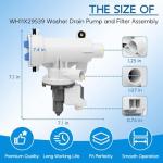 WH11X29539 Washer Drain Pump Filter Assembly