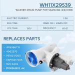 WH11X29539 Washer Drain Pump Filter Assembly