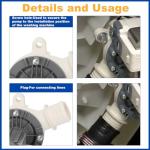 Yendse WH23X28418 Drain Pump for GE Hotpoint