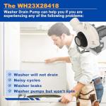 Yendse WH23X28418 Drain Pump for GE Hotpoint