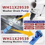 GE Washer Drain Pump and Filter Assembly