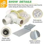 Techecook Washer Drain Pump for GE Hotpoint