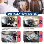 GE Washer Drain Pump and Filter Assembly