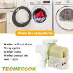 Techecook Washer Drain Pump for GE Hotpoint