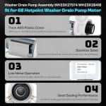 GE Hotpoint Washer Drain Pump Replacement Part