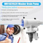 GE Washer Drain Pump & Filter Assembly WH11X29539