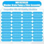 GE Washer Drain Pump & Filter Assembly WH11X29539