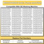 GE Washer Drain Pump and Filter Assembly Replacement