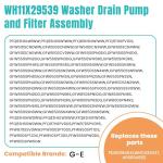 Washer Drain Pump Filter for G-E Front Load