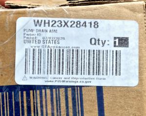 GE WH23X28418 Drain Pump for Washing Machine