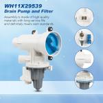 GE Washer Drain Pump Assembly and Filter WH11X29539