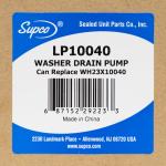 Supco LP10040 Washer Drain Pump for GE Models