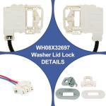 Lid Lock Switch Assembly for GE HotPoint Washers