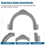 U-Shaped Washing Machine Drain Hose Holder Hook
