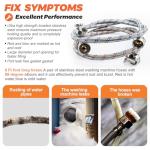 6FT Stainless Steel Washer Hoses with 90° Elbows