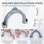 U-Shaped Washing Machine Drain Hose Holder Hook