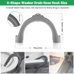 U-Bend Washer Drain Hose Hook for Samsung, GE