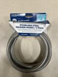 GE 4ft Stainless Steel Washer Hoses - 2 Pack