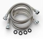 GE 4ft Stainless Steel Washer Hoses – 2 Pack