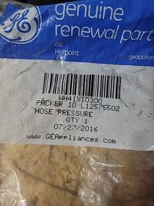 GE Washer Pressure Hose WH41X10300