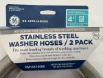 GE Universal 4ft Stainless Steel Washer Hoses 2pk